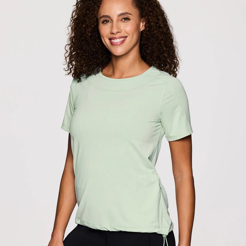 Avalanche Overlook UPF Bungee Tee Shirt Seafoam Green Size Small NEW